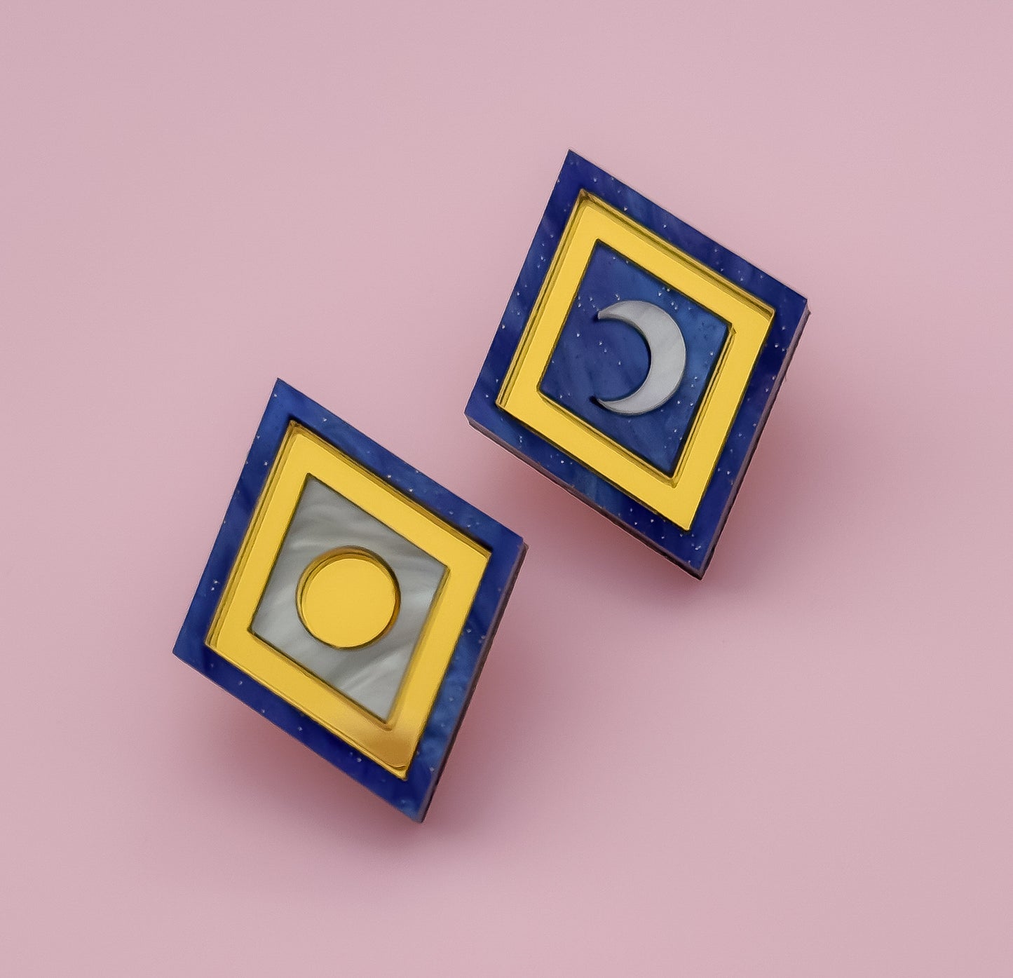 Celestial - Statement Stud Earrings