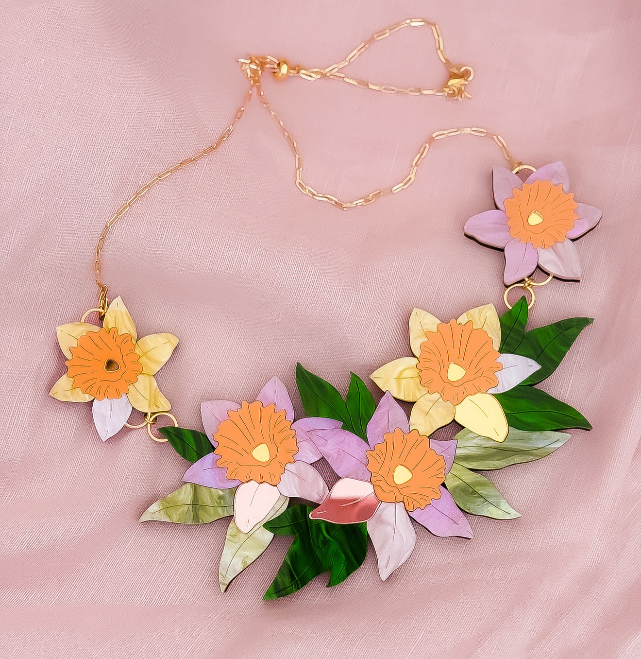 Daffodil Statement Bib Necklace