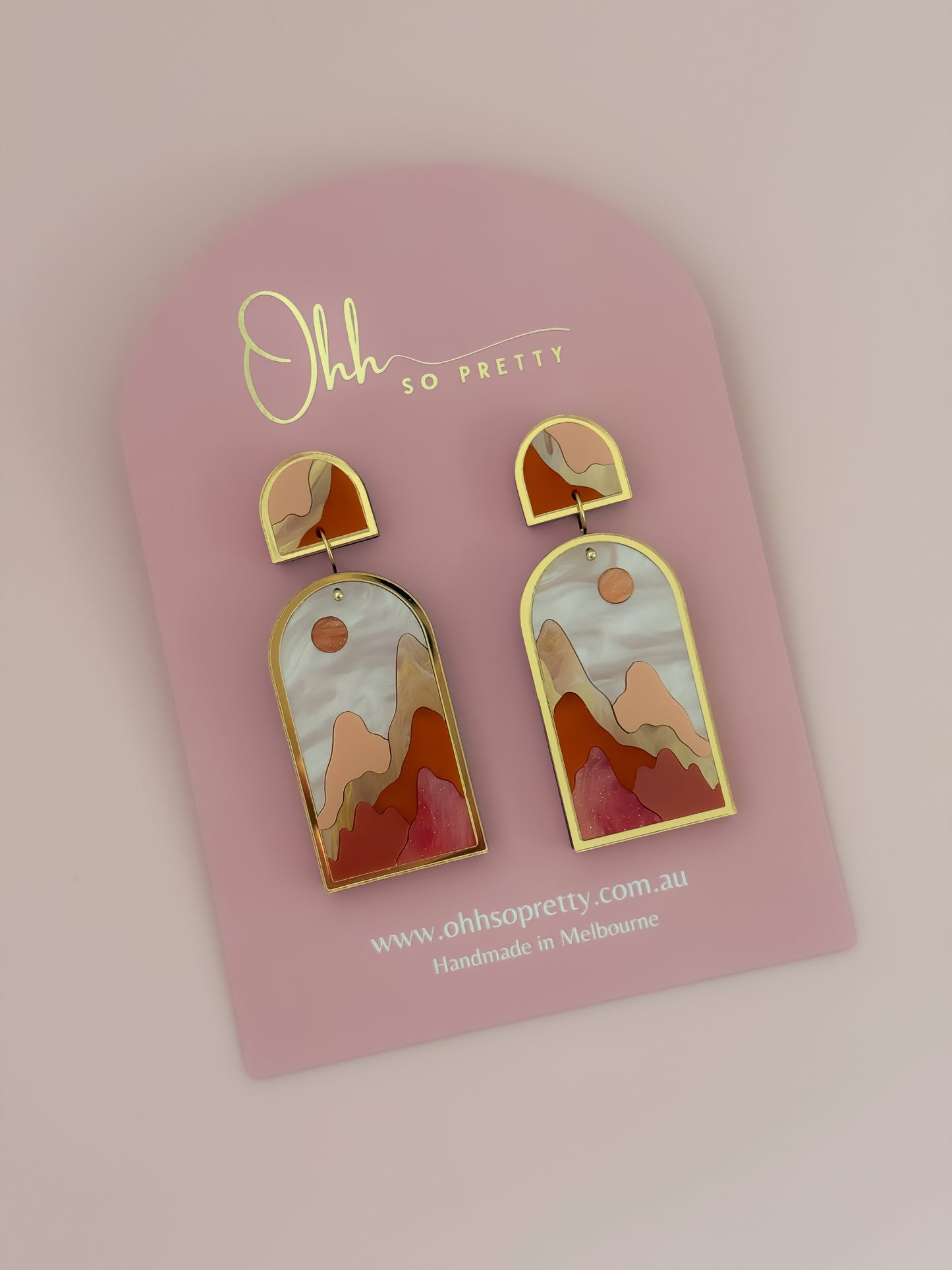 Sunset - Statement Dangles