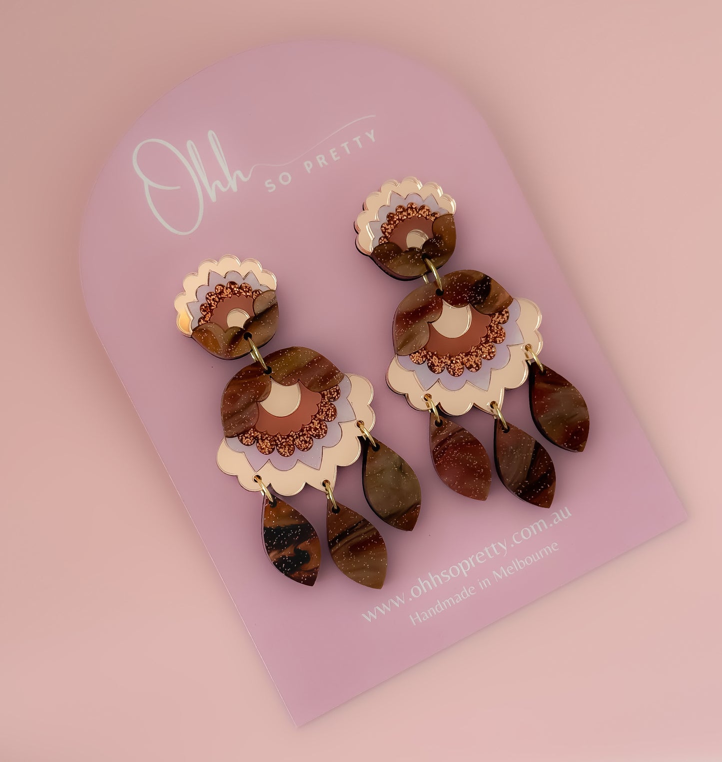 Vintage Lace - Statement Dangle Earrings