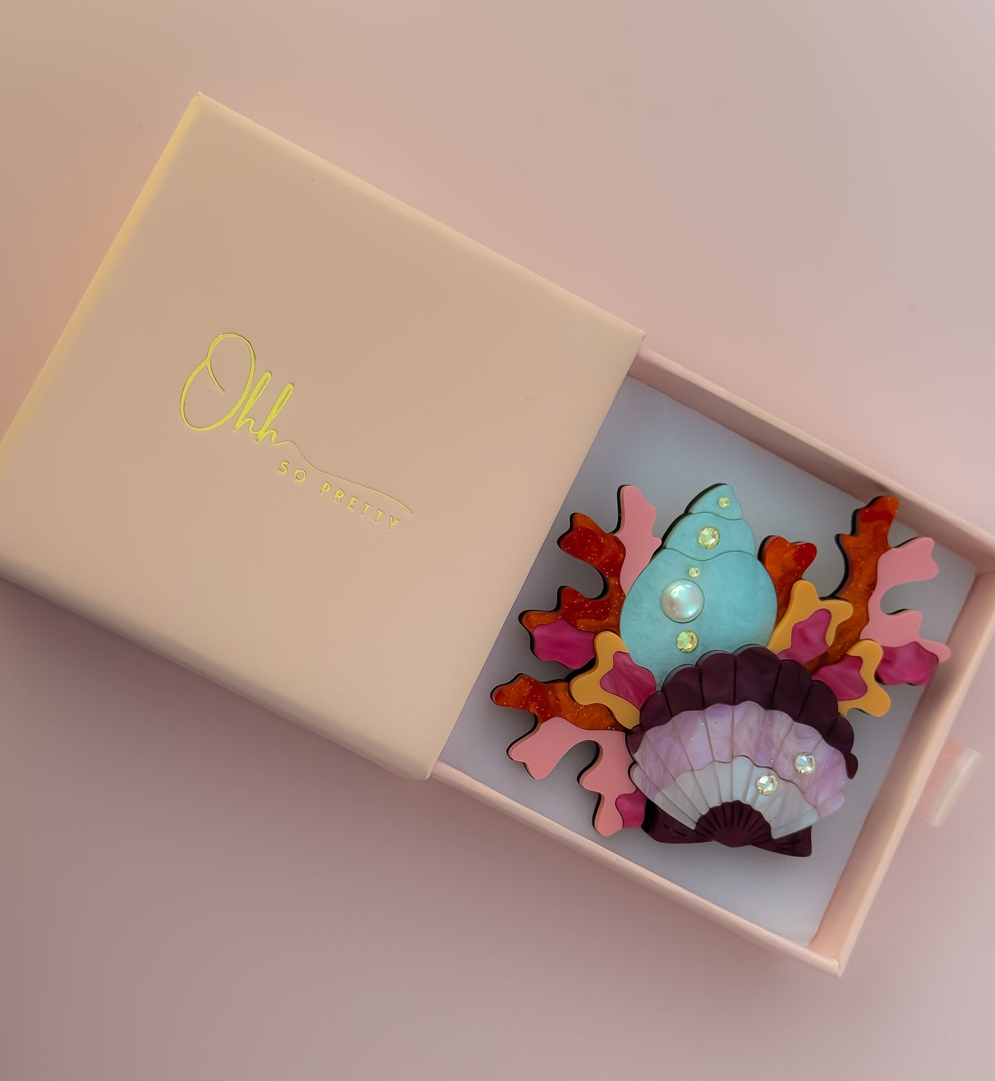 "She sells sea shells" - Statement Brooch