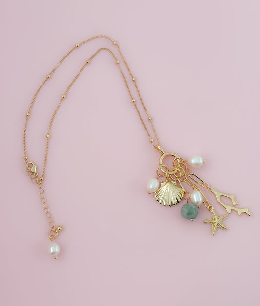 Pretty Charm Stack  - Statement Necklace