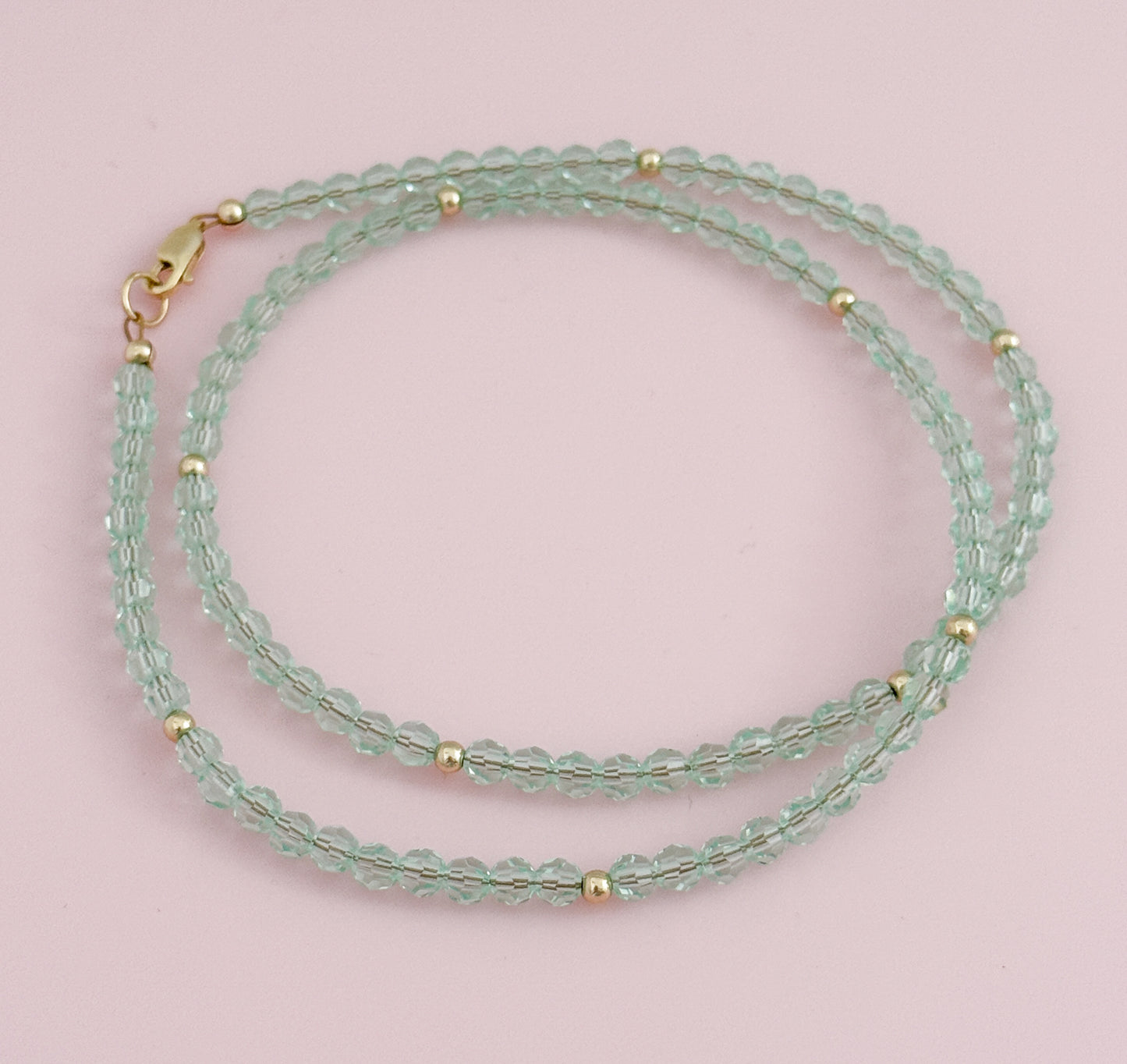 Crystal and Gold Filled Necklace