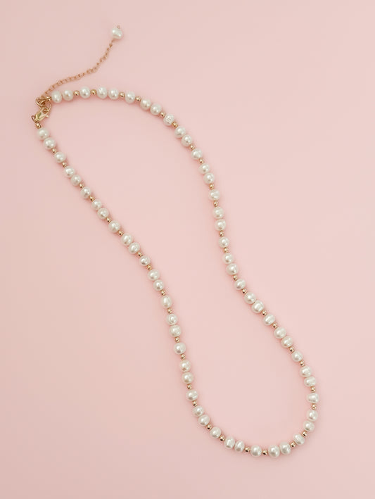 "Precious" Statement Necklace - Freshwater Pearls