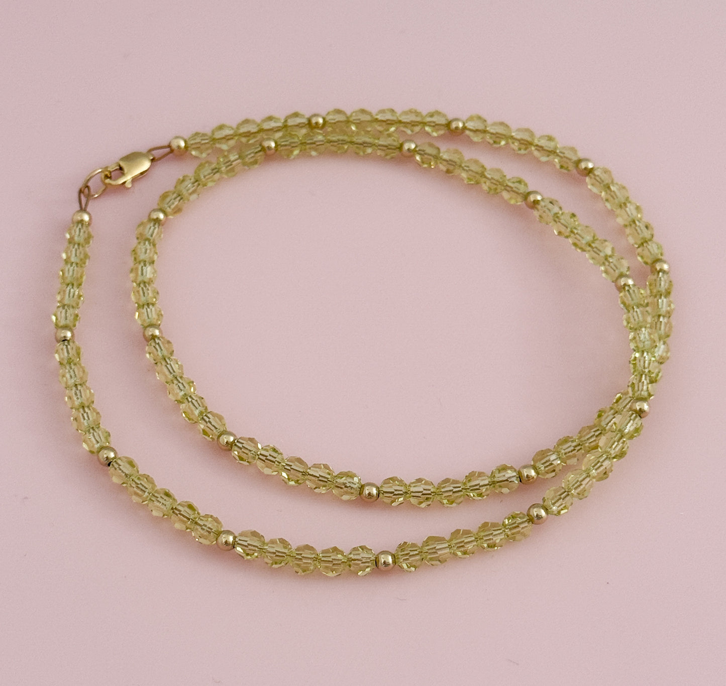 Crystal and Gold Filled Necklace