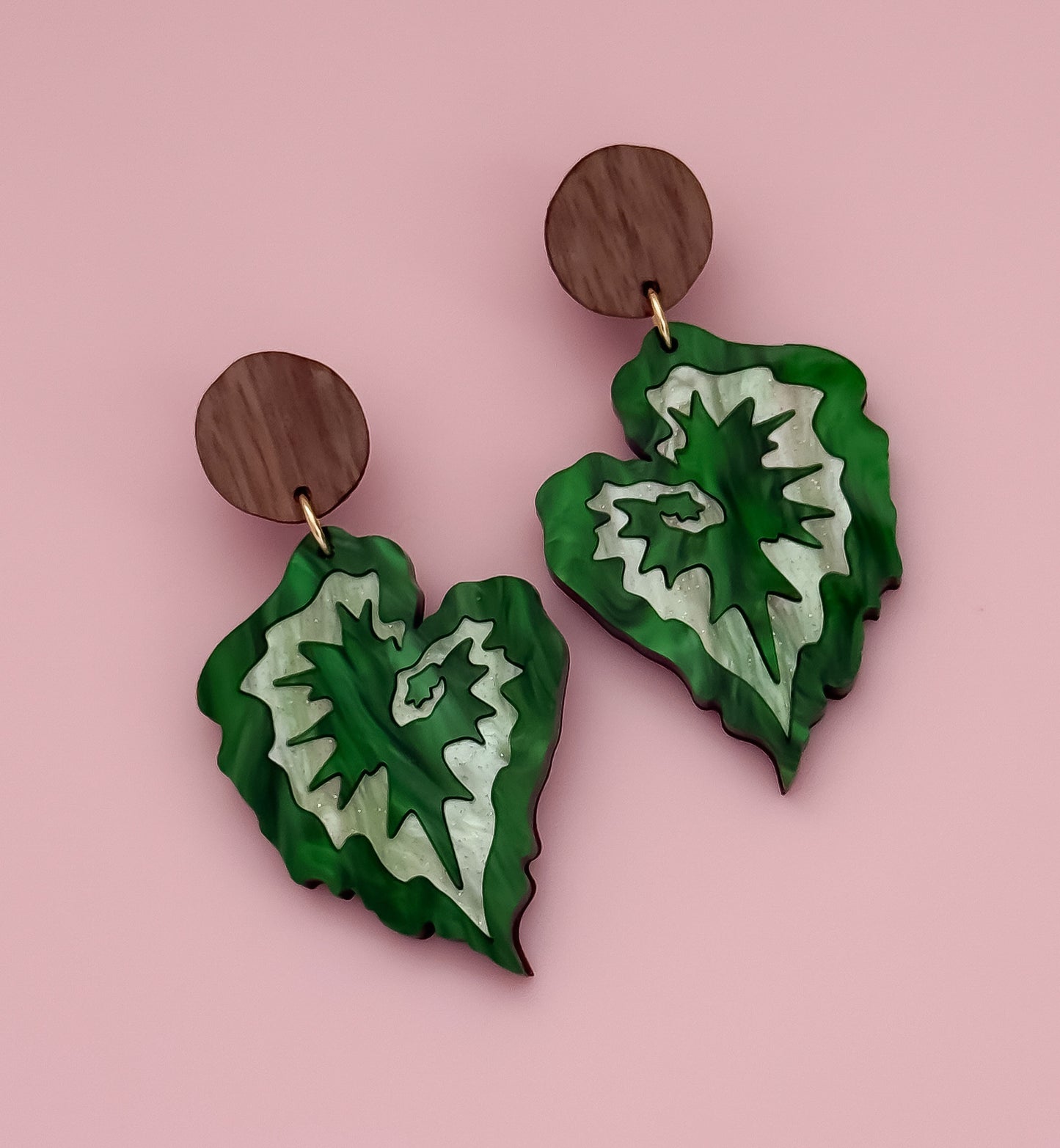 Begonia Escargot - Statement Earrings