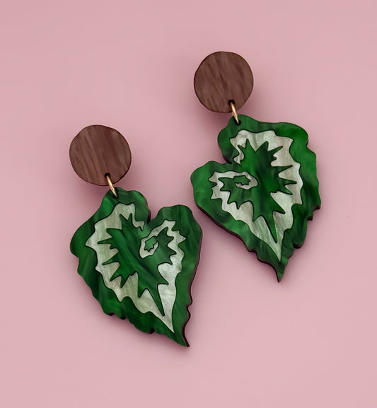 Begonia Escargot - Statement Earrings