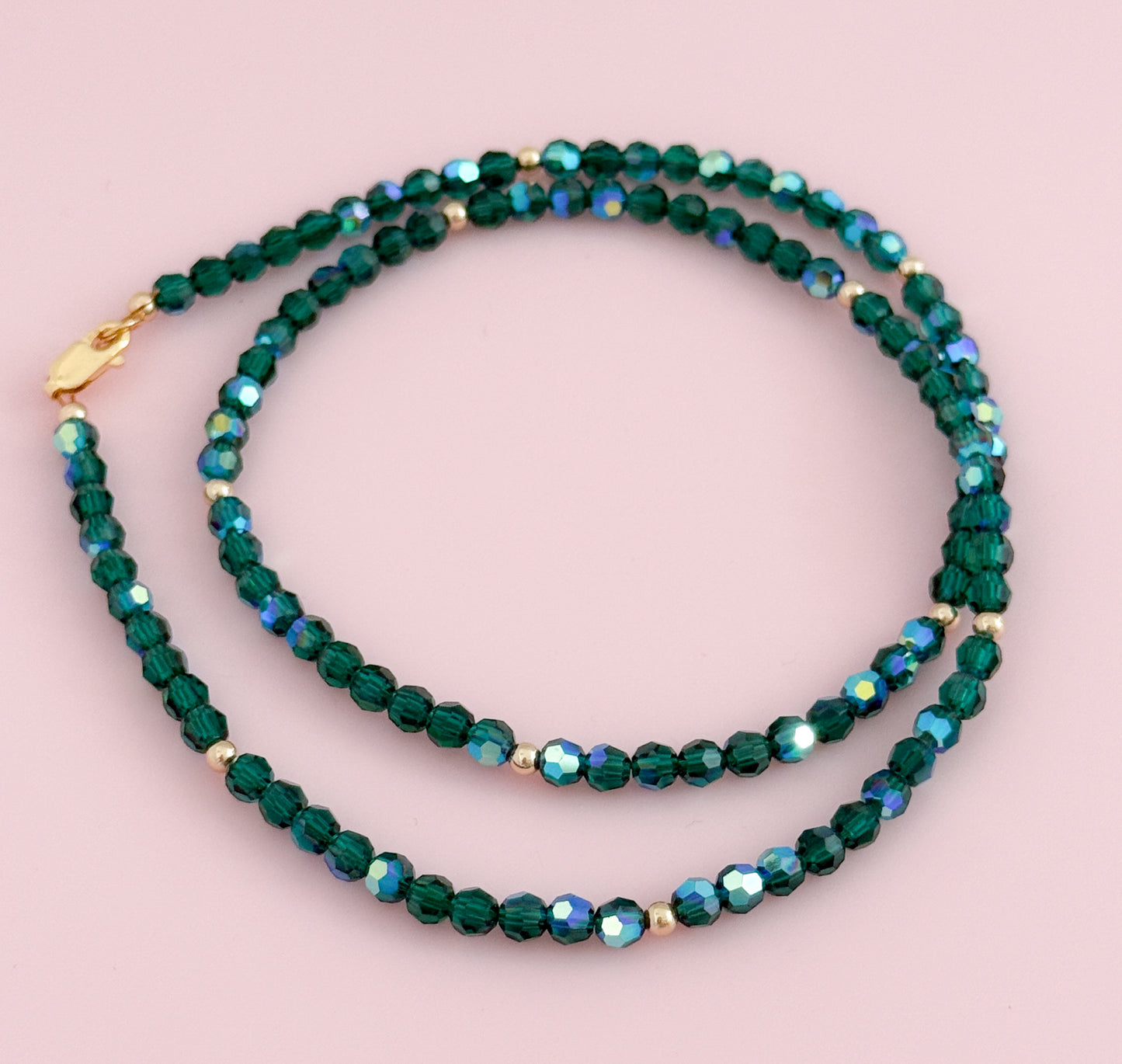 Crystal and Gold Filled Necklace