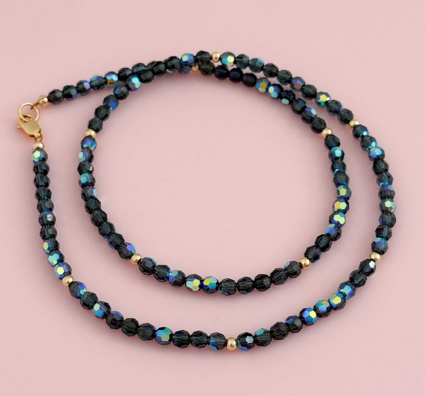 Crystal and Gold Filled Necklace