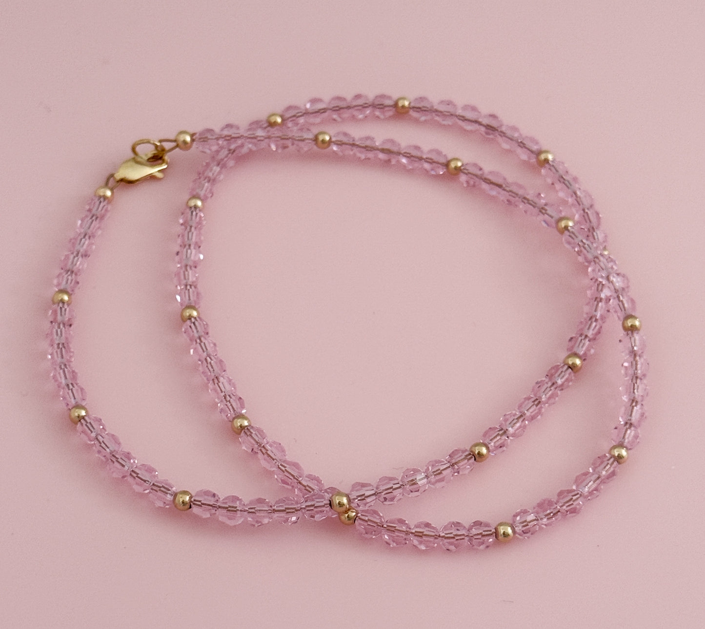 Crystal and Gold Filled Necklace