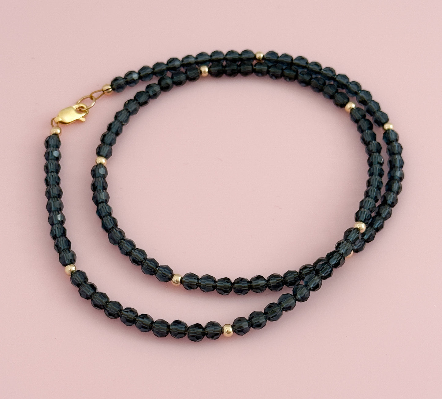 Crystal and Gold Filled Necklace