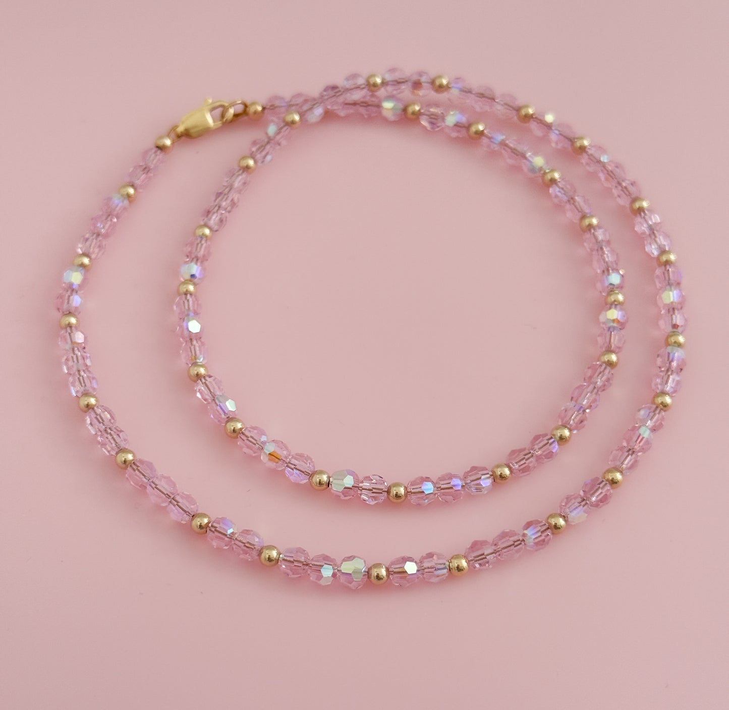 Crystal and Gold Filled Necklace