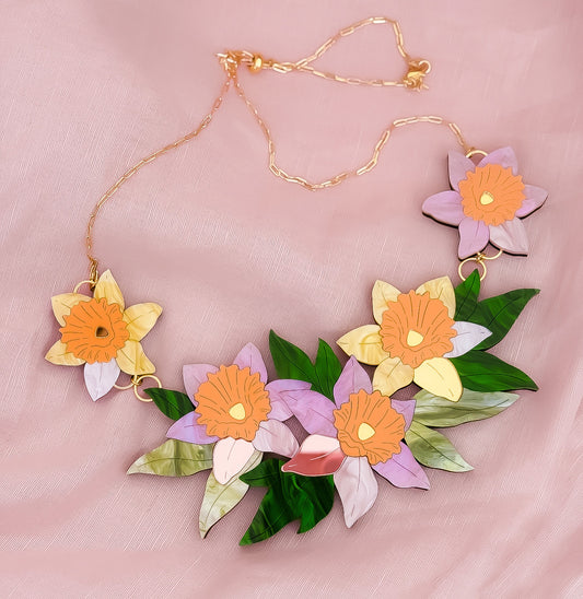 Daffodil Statement Bib Necklace
