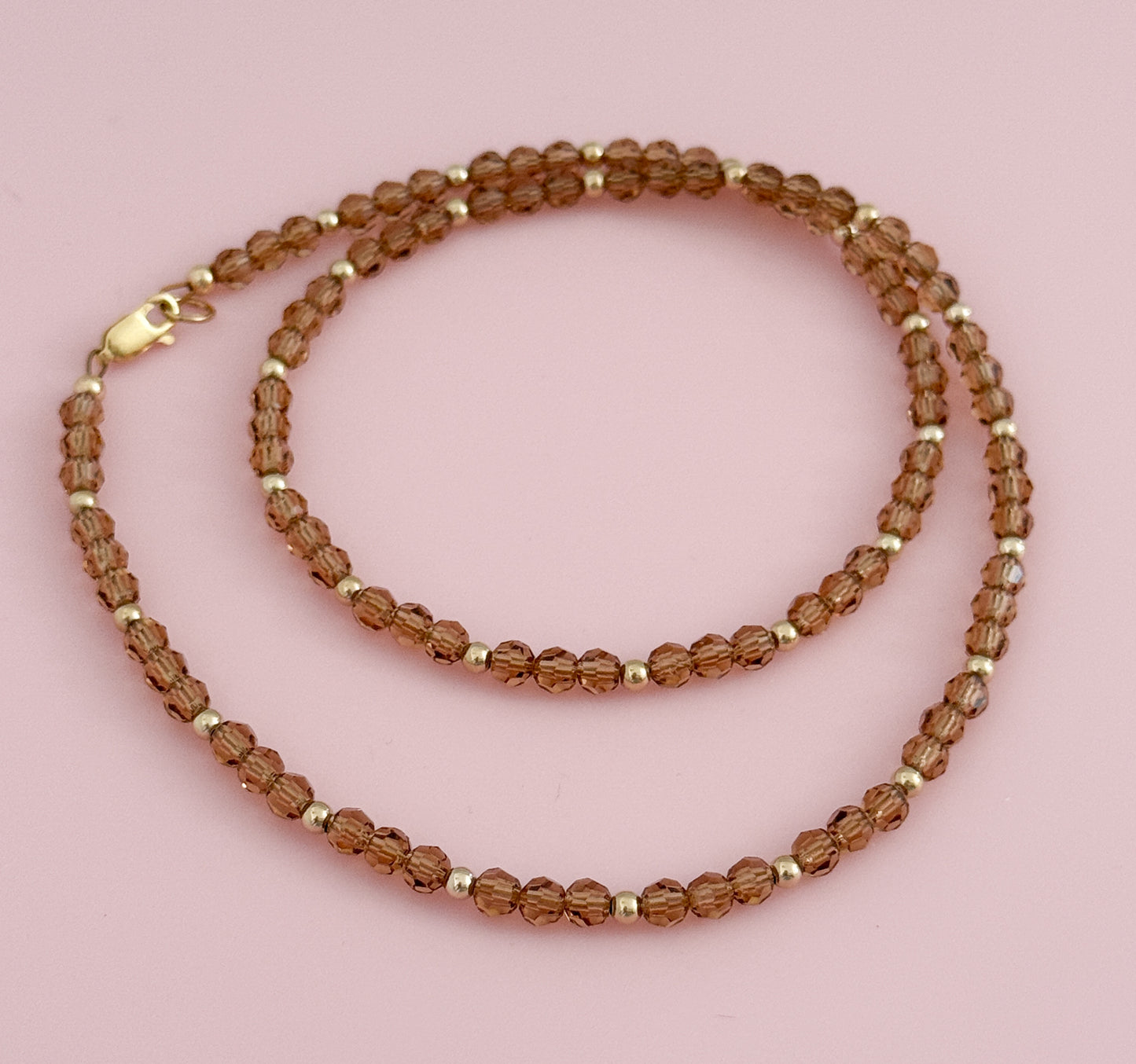 Crystal and Gold Filled Necklace