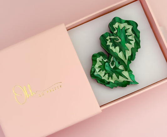 Begonia Escargot - Statement Brooch