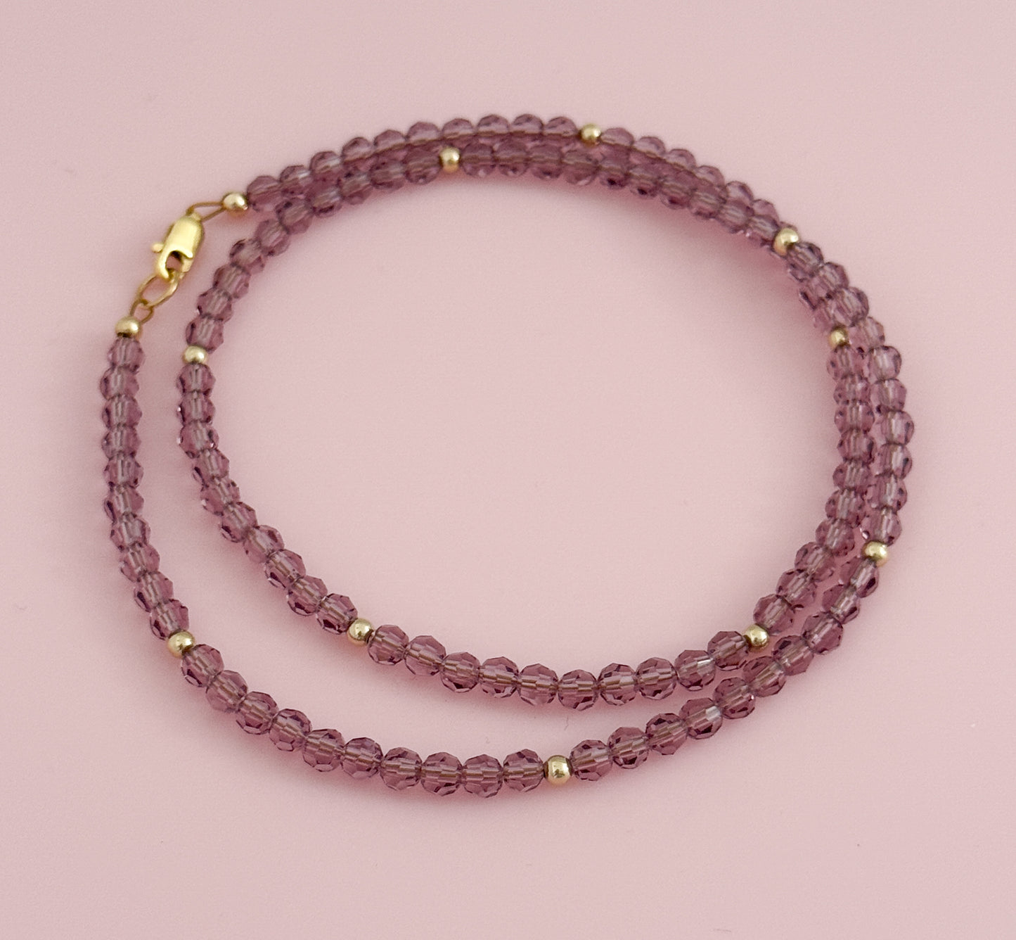 Crystal and Gold Filled Necklace