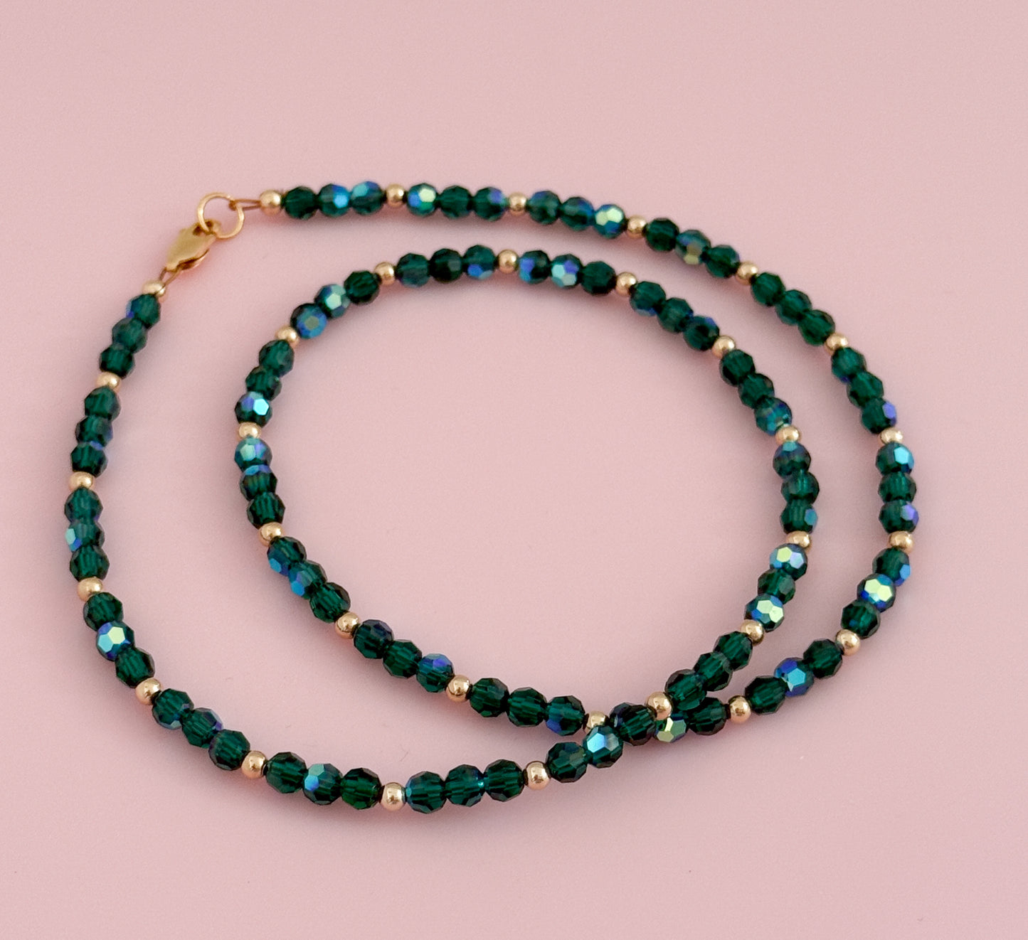 Crystal and Gold Filled Necklace