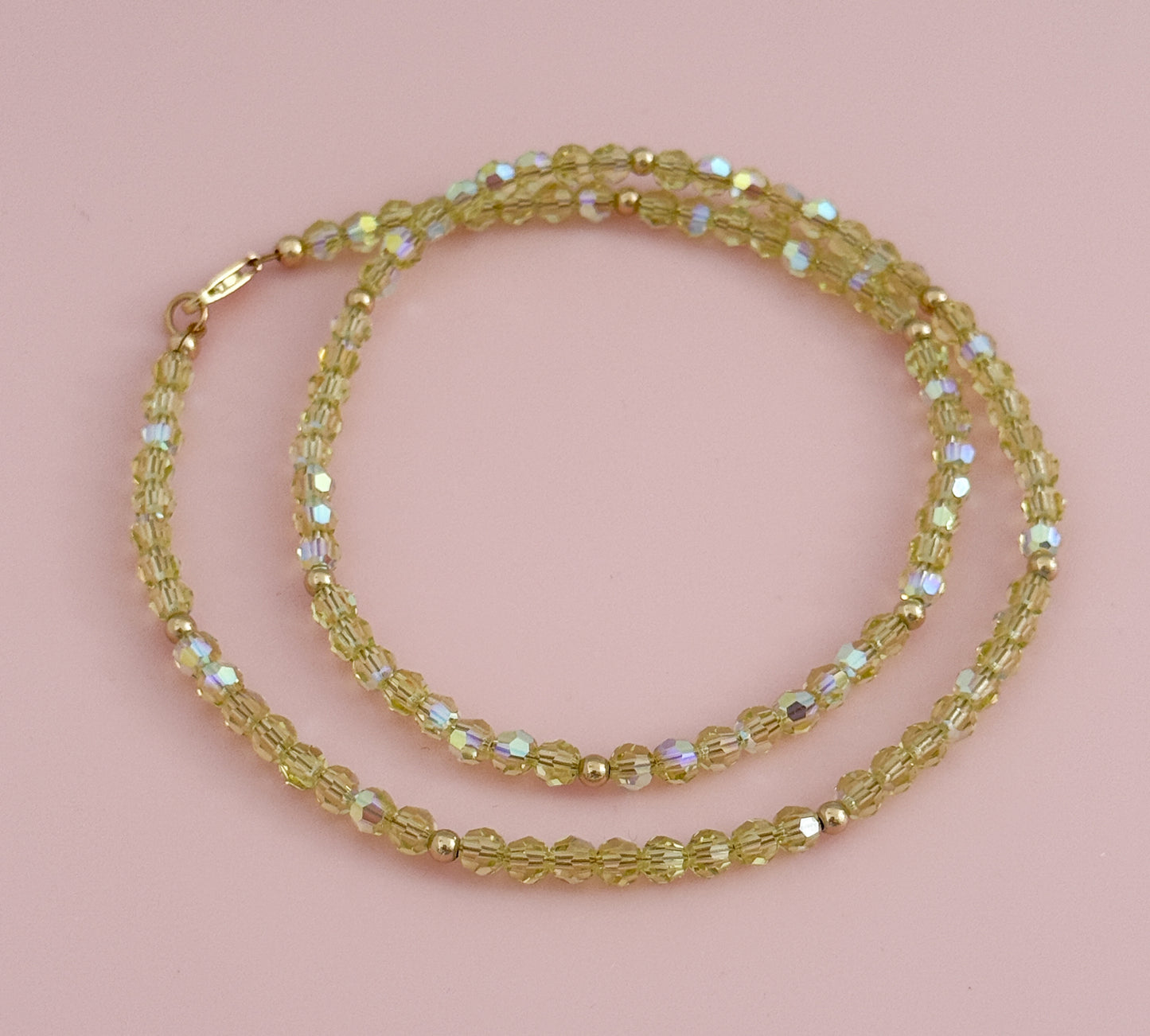 Crystal and Gold Filled Necklace