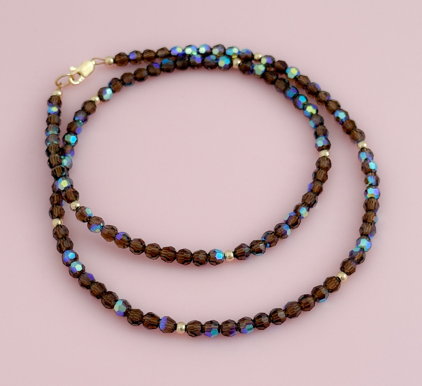 Crystal and Gold Filled Necklace