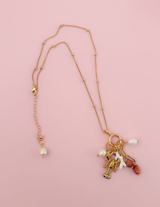 Pretty Charm Stack  - Statement Necklace