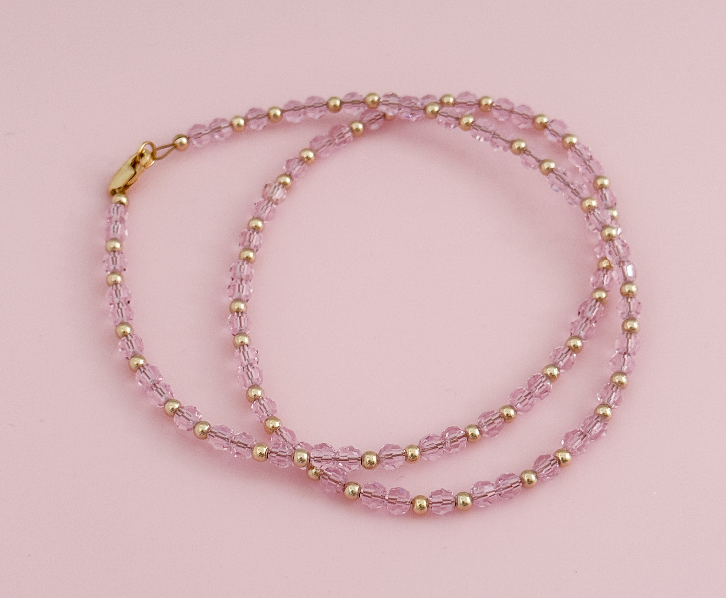 Crystal and Gold Filled Necklace