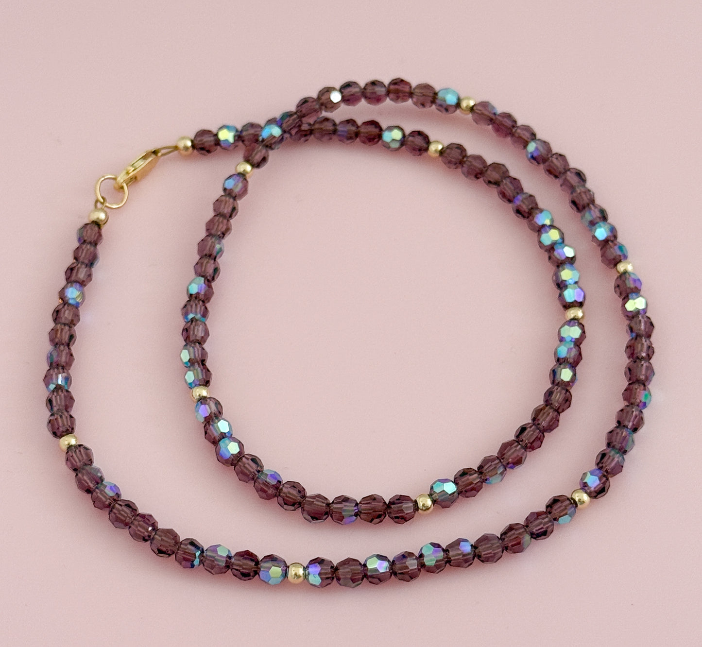 Crystal and Gold Filled Necklace