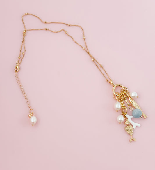 Pretty Charm Stack  - Statement Necklace