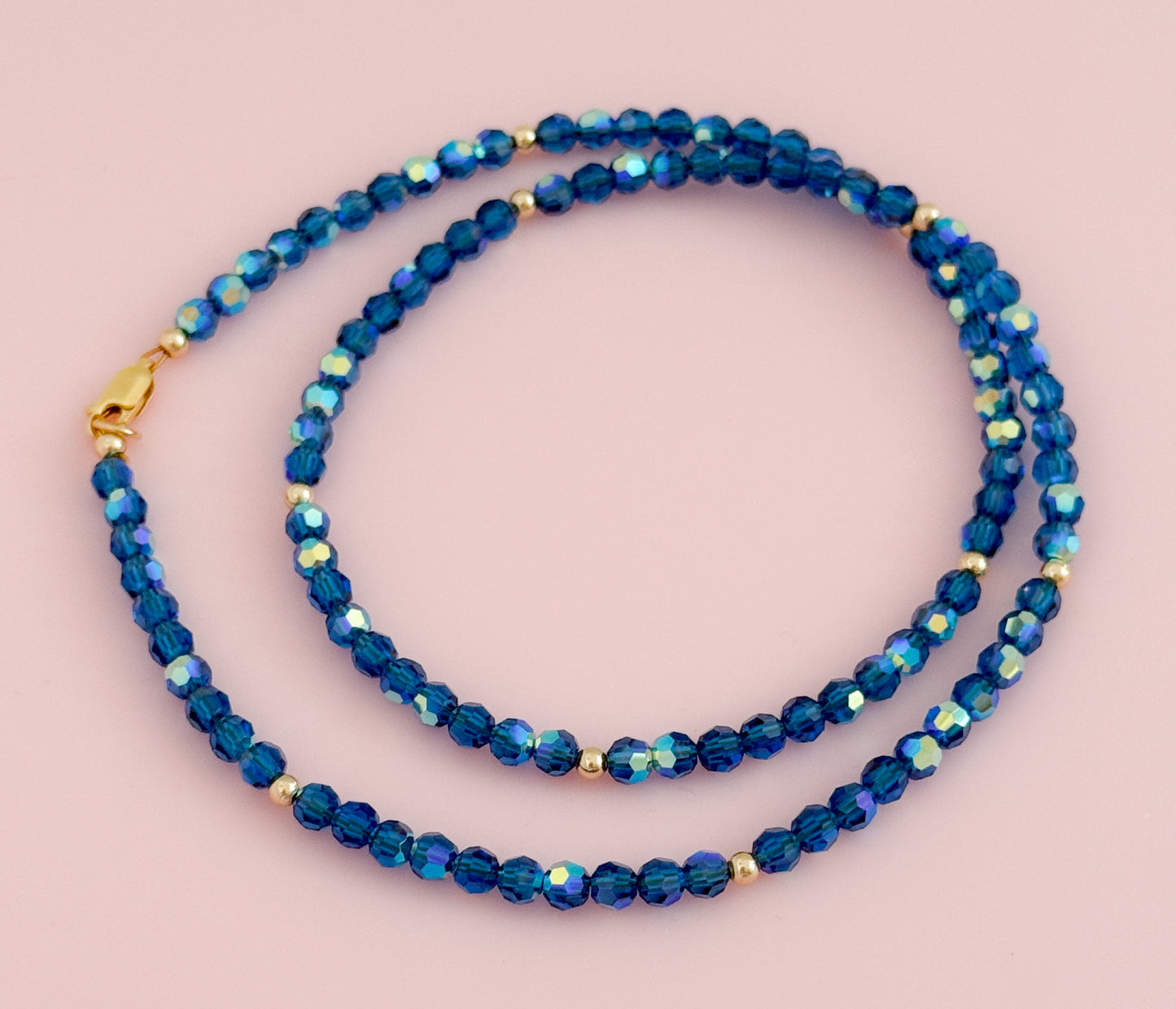 Crystal and Gold Filled Necklace