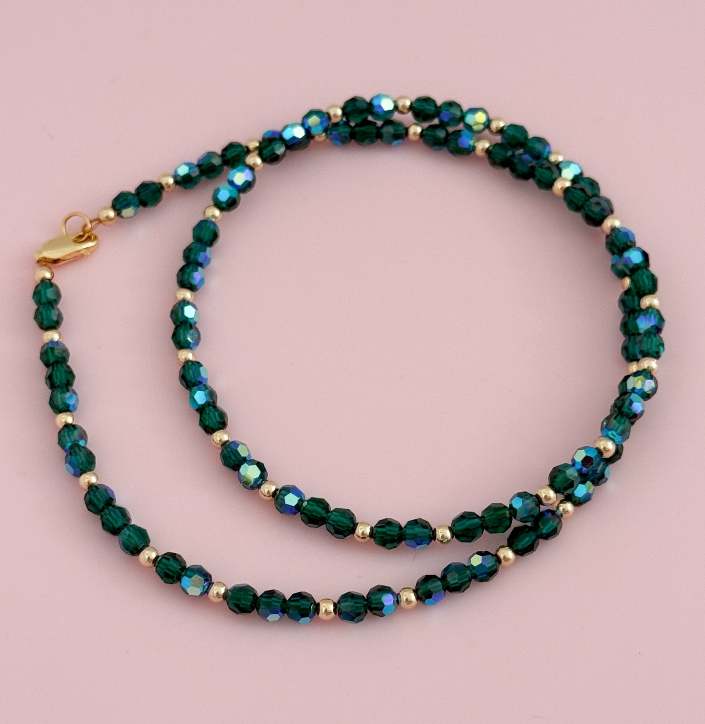 Crystal and Gold Filled Necklace