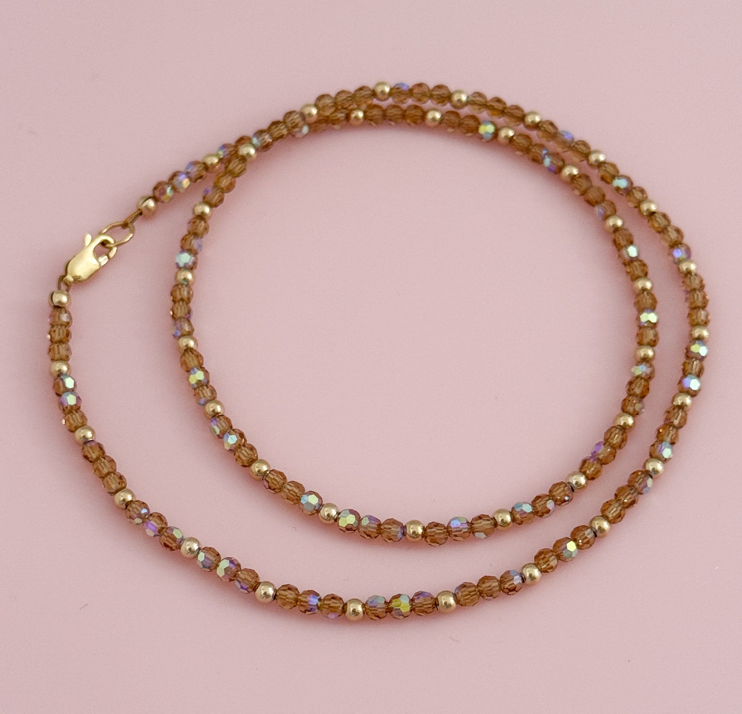 Crystal and Gold Filled Necklace