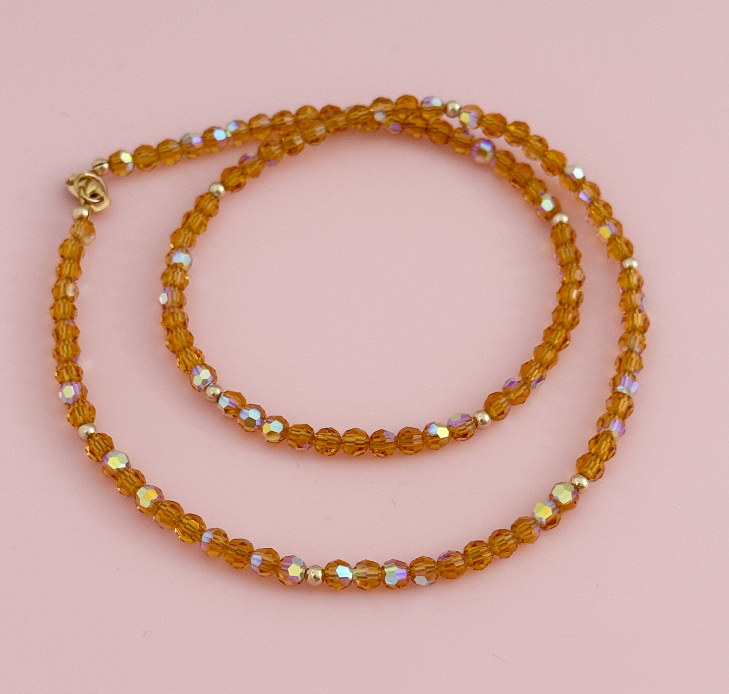 Crystal and Gold Filled Necklace