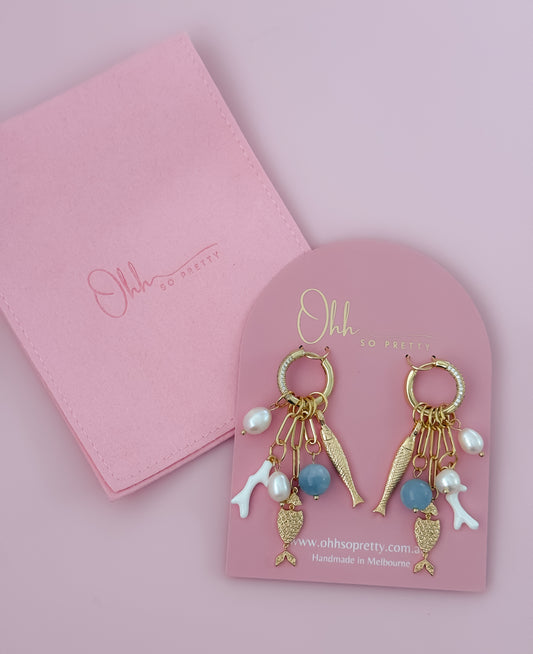 Pretty Charm Stack  - Statement Earrings