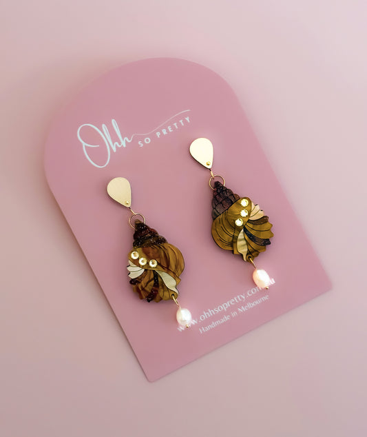 Sea Her Shells - Statement Dangles