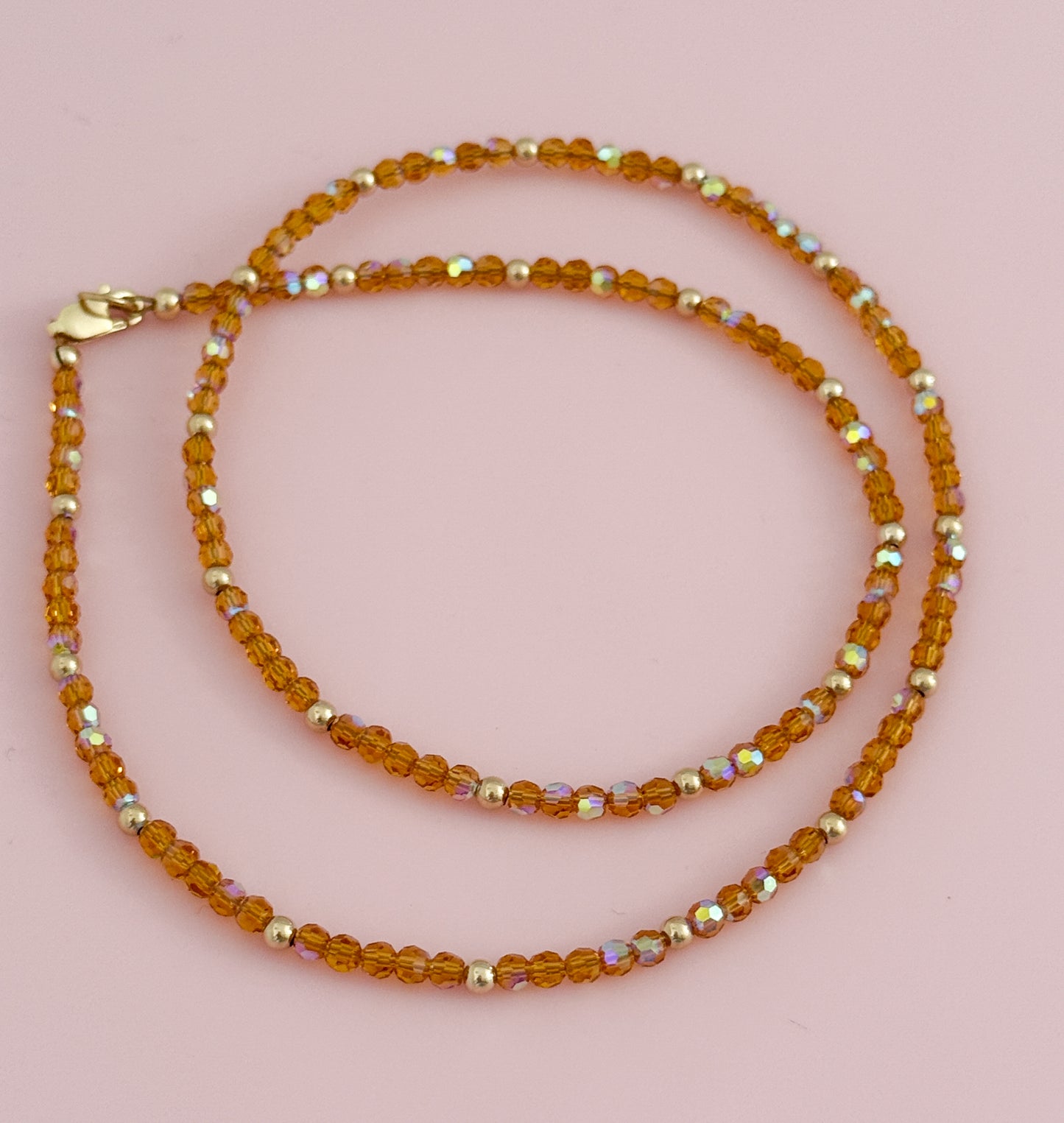 Crystal and Gold Filled Necklace