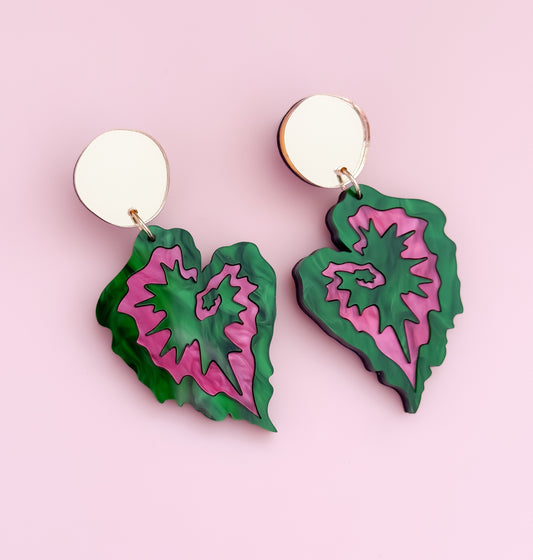 Begonia Rex - Statement Earrings