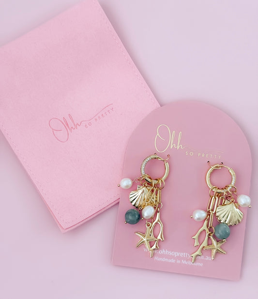 Pretty Charm Stack  - Statement Earrings